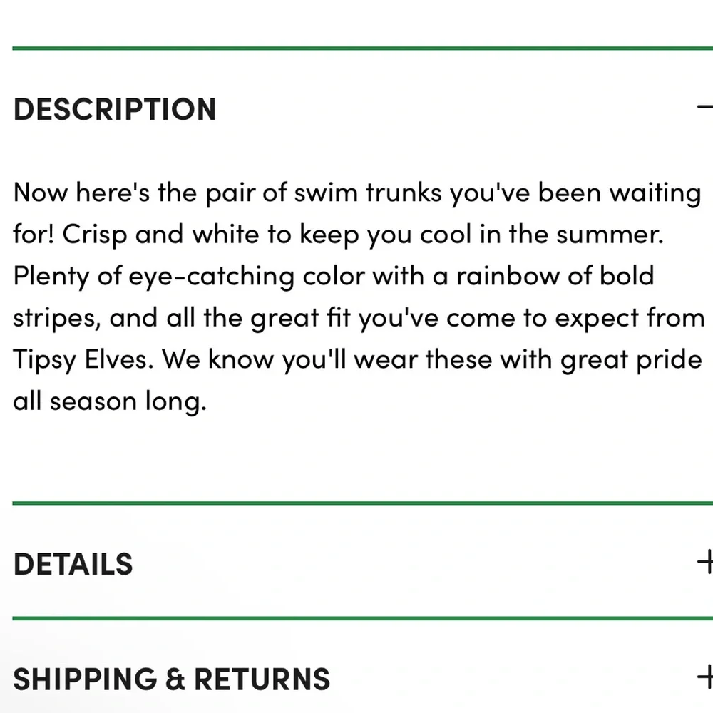 TIPSY ELVES MEN’S MEDIUM SWIM TRUNKS RAINBOW MENS SWIM NWT #382